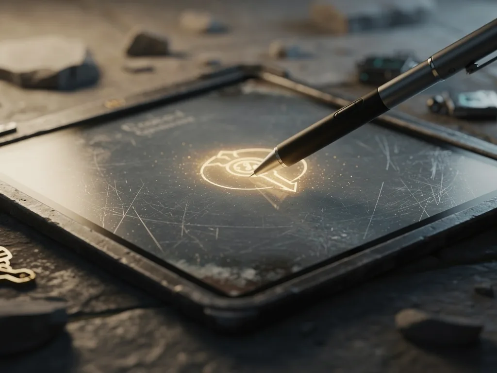 The final mark on a digital adventure diary